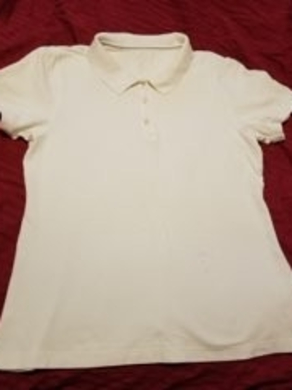 Austin Clothing Co. White School Uniform Polo Shirt with a 3-Button Placket